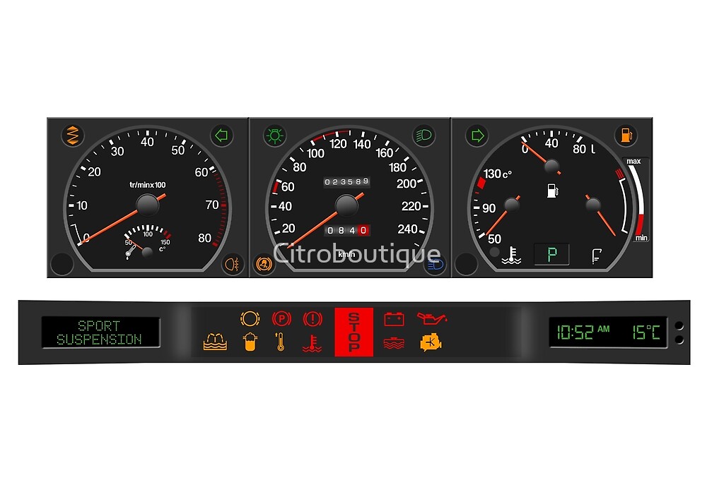 Citroën XM dashboard instrument panel by Citroboutique