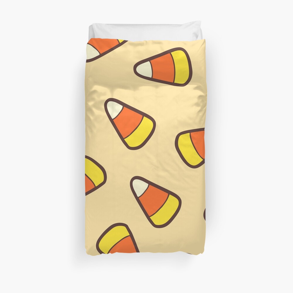 Candy Corn Pattern Duvet Cover