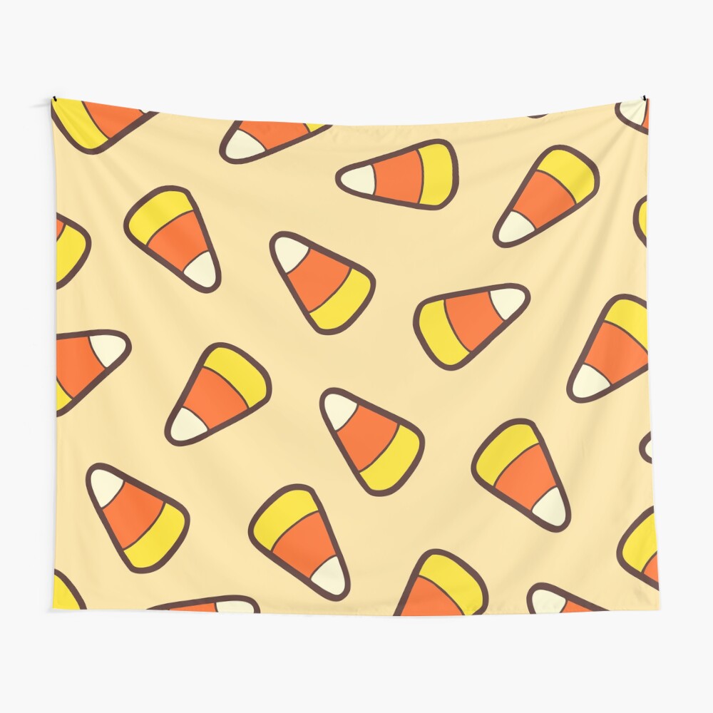 Candy Corn Pattern Wall Tapestry