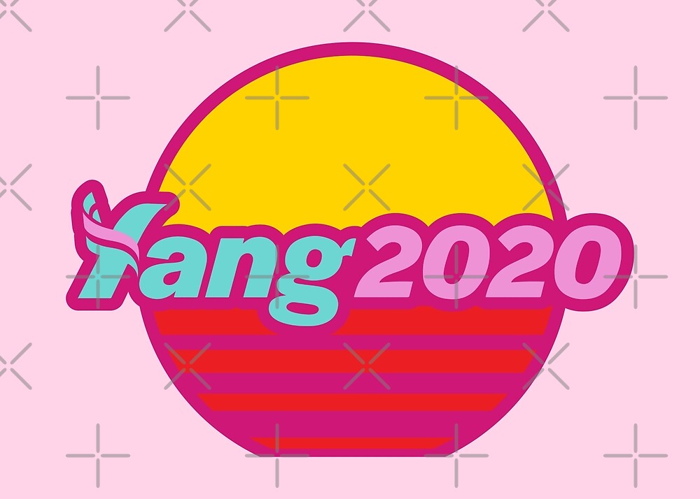 "Andrew Yang 2020 YangGang Meme Pink Revolution Gang Retro ...