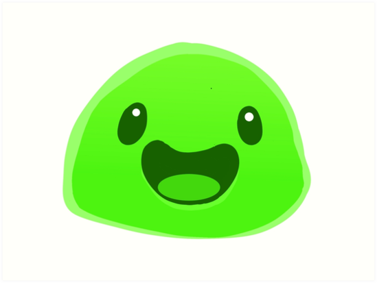 "Slime Rancher - Green Slime" Art Print by flightedbird | Redbubble