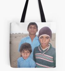 desert boys, rajasthan 2 Tote Bag