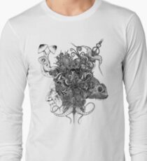 Psilocybinaturearthell Psychedelic Ink Illustration Long Sleeve T-Shirt