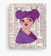 Knit-head Canvas Print