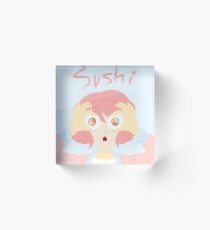 Sushi Girl Acrylic Block