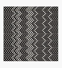 Elegantes genähtes schwarzes Beschaffenheits-Patten Fotodruck