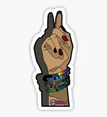 A Ravers Hand Sticker