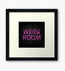 Neon Shop : Werk Room Framed Print