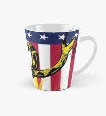 Taza cónica Bandera estadounidense de Gadsden desgastada