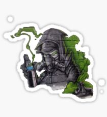 Pegatina dope graffiti charcater, sintex