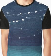 Garland of stars, teal ocean Graphic T-Shirt