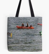 Racing at Penguin (53) Tote Bag