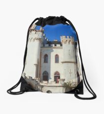 White castle Drawstring Bag