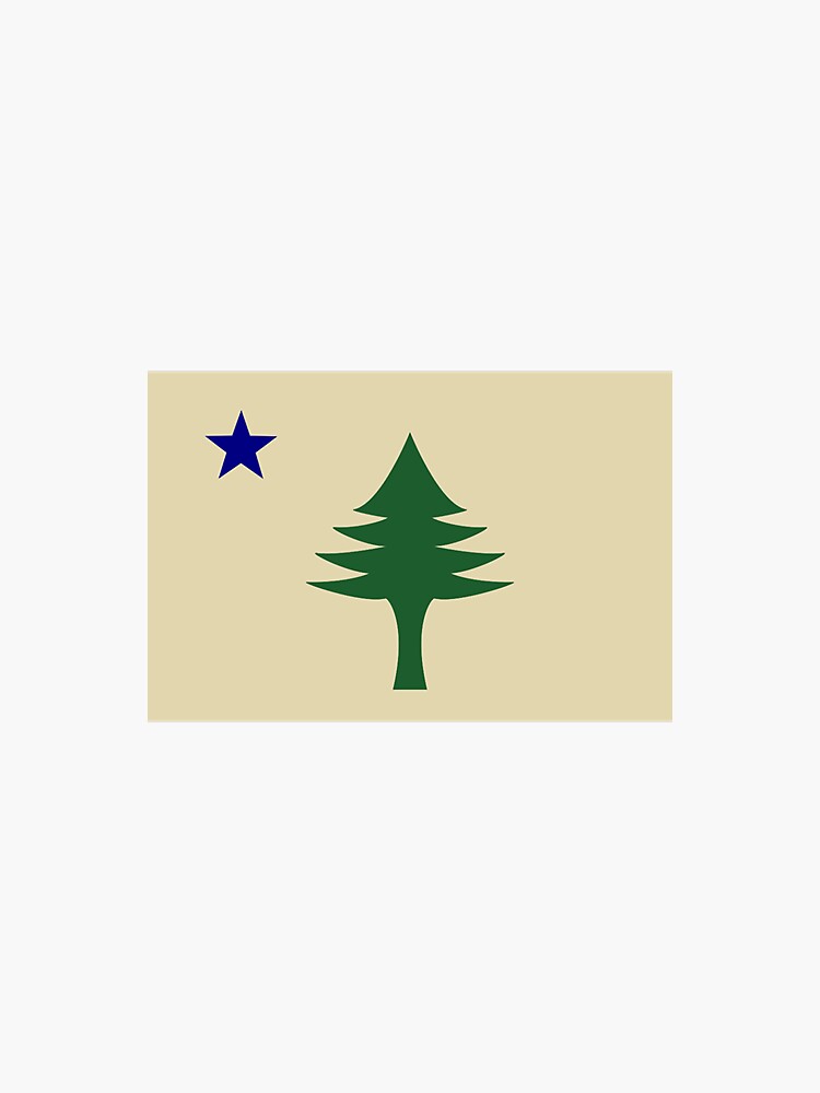 maine-state-flag-1901-1909-sticker-by-pzandrews-redbubble