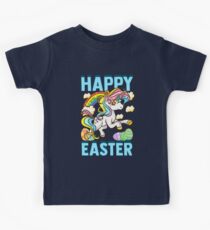 Frohe Ostern Einhorn Kinder T-Shirt