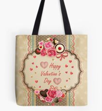 Happy Valentines Day Card Tote Bag