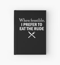Cuaderno de tapa dura HANNIBAL Cuando sea factible, prefiero comer lo grosero