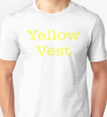 Camiseta ajustada Diseño de movimiento de chalecos amarillos