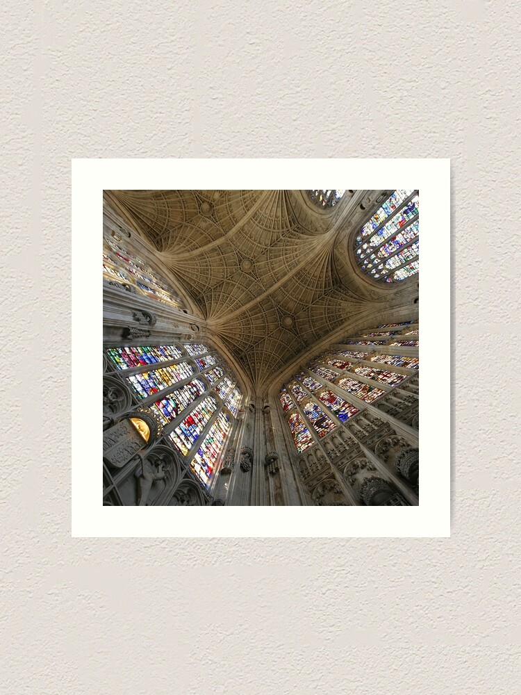 Alternate view of Kings College, Cambridge. Art Print