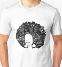 Pen & Ink Drawing | Women’s Afro Unisex T-Shirt