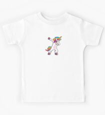 Unicorns Are Born In February Shirt Birthday Month Gift Tee Kinder T-Shirt
