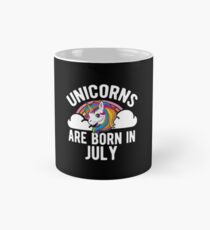 Unicorns Are Born In July Shirt Birthday Month Gift Tee Tasse (Standard)