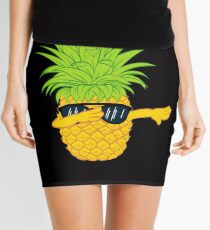 Swagger Dab Sunglasses Fruit Cool Pineapple Graphic T-shirt Summe Holidays Vacation Swag Dope Design Mini Skirt