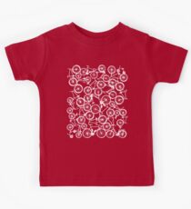 Pile of White Bicycles Kids Tee