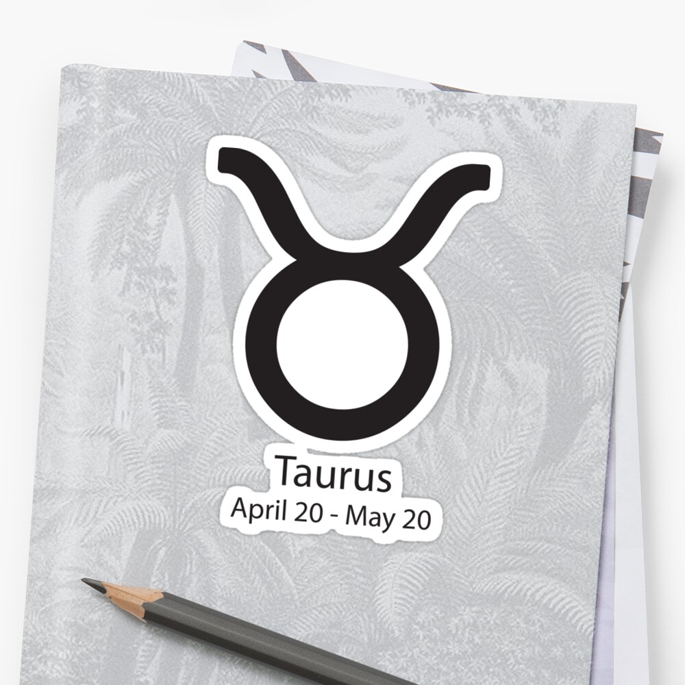 zodiac-sign-taurus-april-20-may-20-sticker-by-adibud-redbubble