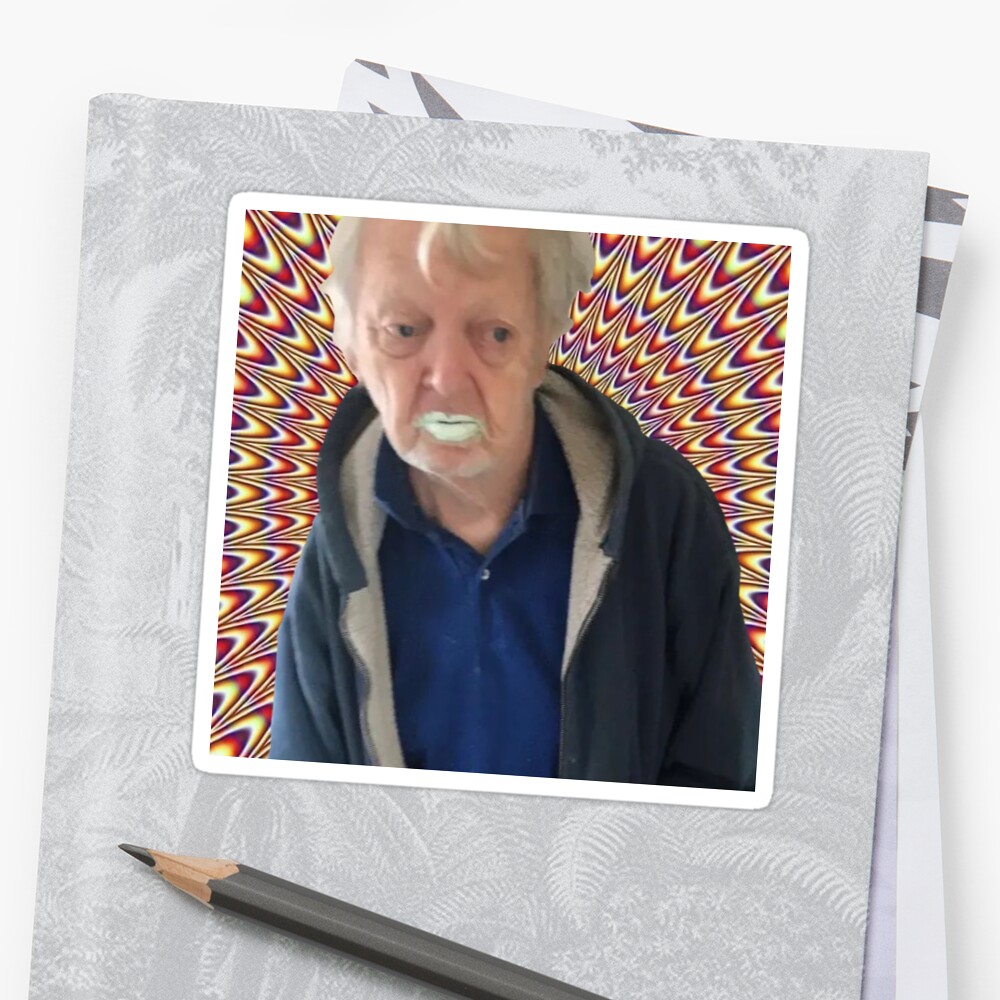 "Paint Grandpa" Sticker by Jazzibellee Redbubble