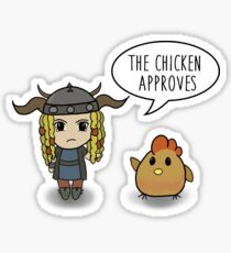 "The Chicken Approves" HTTYD Race to the Edge Sticker