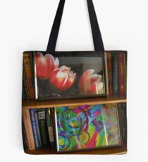 My lovely place at home with my works. Tote Bag