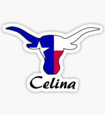 Celina Texas Longhorn Sticker