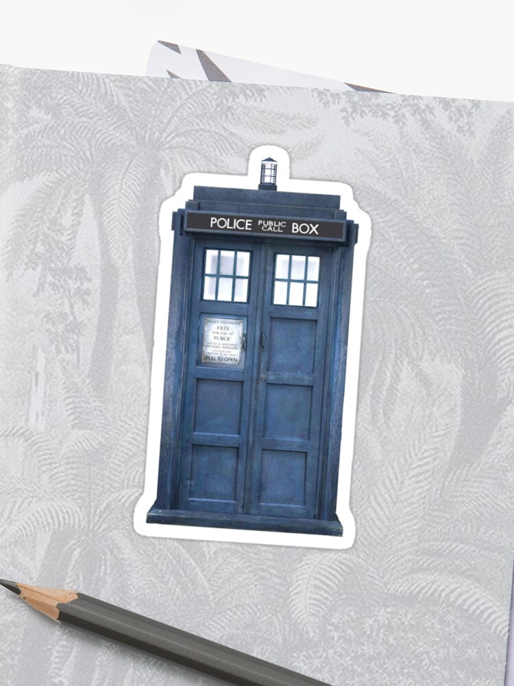 Dr Who Tardis Sticker