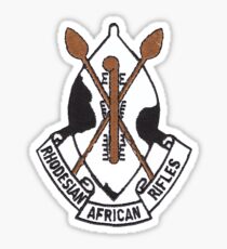 Pegatina Rifles africanos de Rhodesia