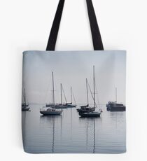 Boats by the sea Tote Bag