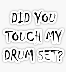Drum Set Black Sticker