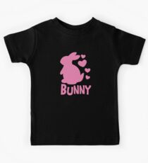Cute pink BUNNY! rabbit Kids Tee