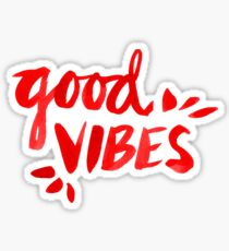 Gute Laune - rote Tinte Sticker