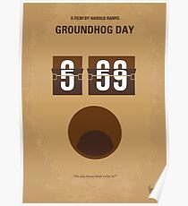 No031 Mein Groundhog Day minimales Filmplakat Poster