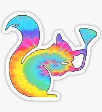 Pegatina Tie Dye Party Squirrel