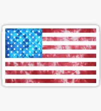 Tie Dye American Flag Sticker