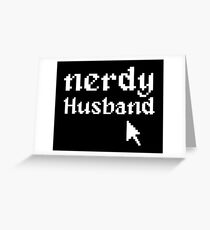 Nerdy Husband Gift Wedding Computer Geek Greeting Card
