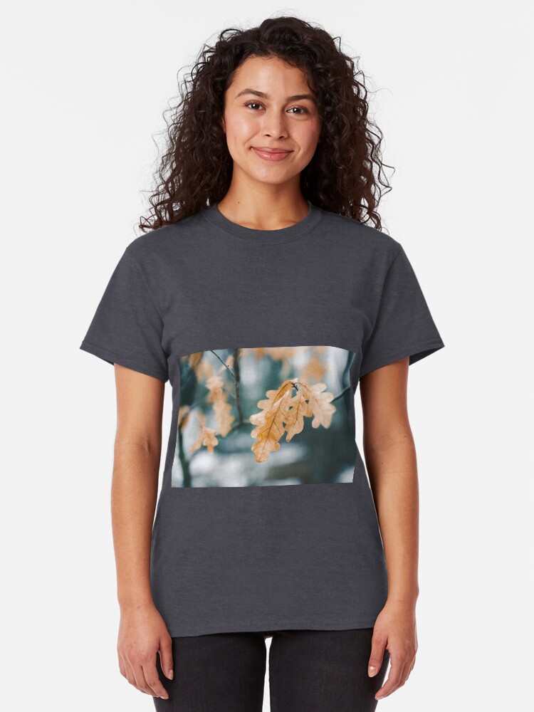 Alternate view of Dry yellow leaves in small oak tree Classic T-Shirt