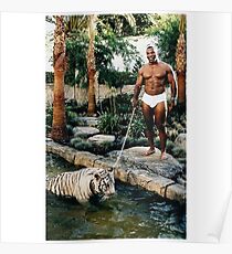 Mike Tyson with his Tiger Poster