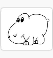 Arm The Homeless Hippo Guitar Sticker Sticker