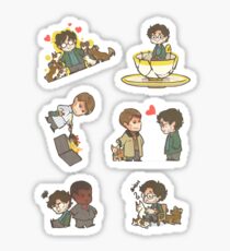 Hannitales Stickers (beard version) Sticker