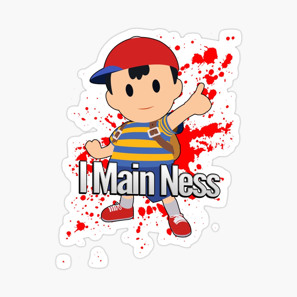 NESS Super Smash Bros Decal Removable WALL STICKER Art Mario Wii U Mario