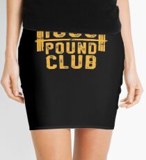 1000-Pfund-Club-T-Shirt Krafttraining für Krafttraining Minirock