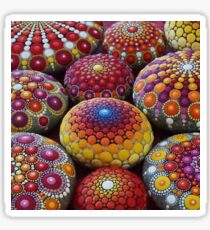 Warm Tone Mandala Stone Collection Sticker